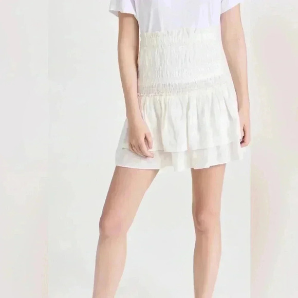 Madewell Smocked Pull On Tiered Mini Skirt - NWT - Picture 4 of 5